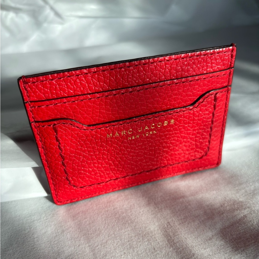 MARC JACOBS Empire City Pebble Leather Card Case